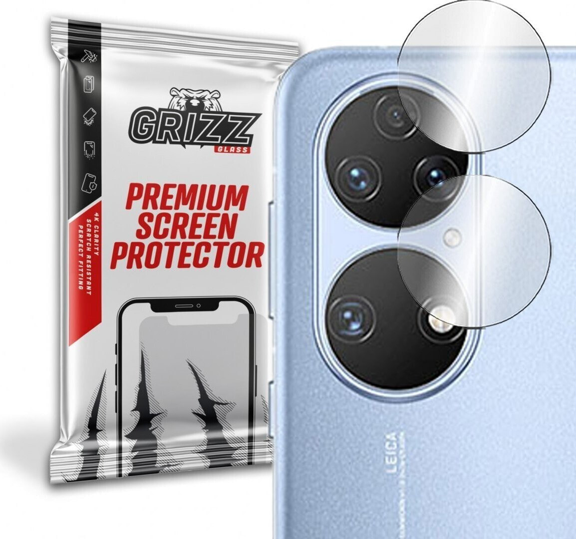 GrizzGlass Szkło hybrydowe na aparat Grizz Huawei P50E