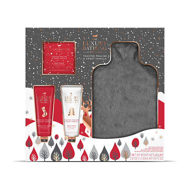Body care gift set with thermos Christmas cookies & Vanilla 4 pcs