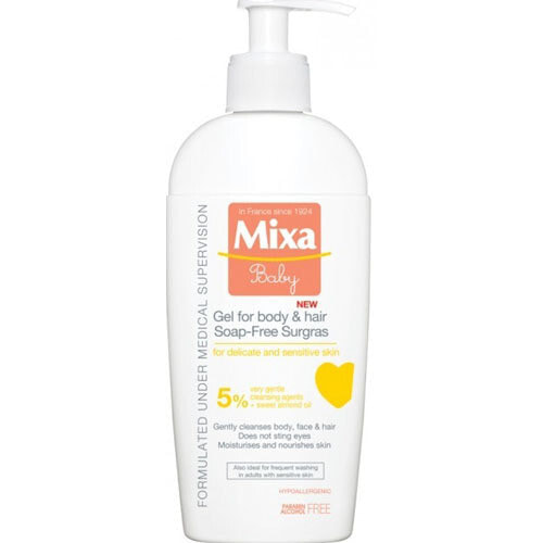 Mixa Baby Gel For Body & Hair Детский гель для тела и волос экстрапитательный 400 мл