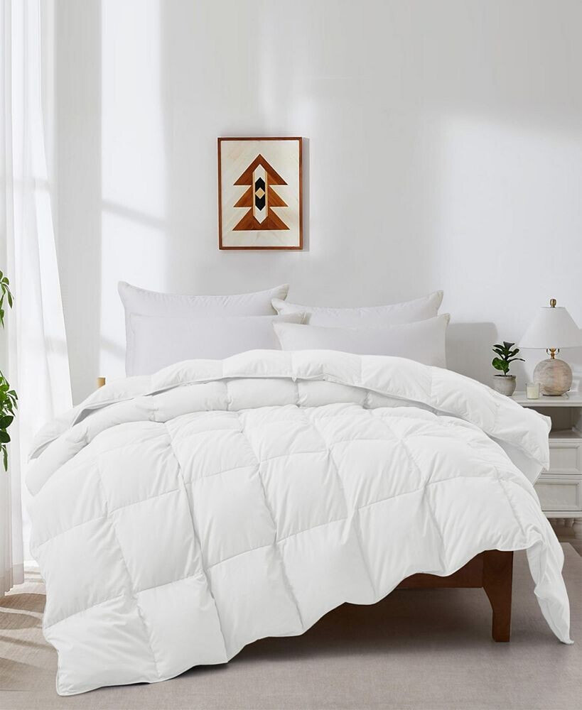 UNIKOME cozy 360TC All Season Down Feather Fiber Comforter, Full/Queen