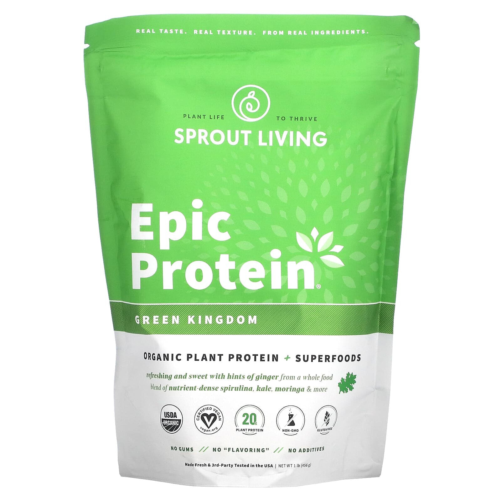 Epic Protein, Organic Plant Protein + Superfoods, Original, 1 lb (456 g)