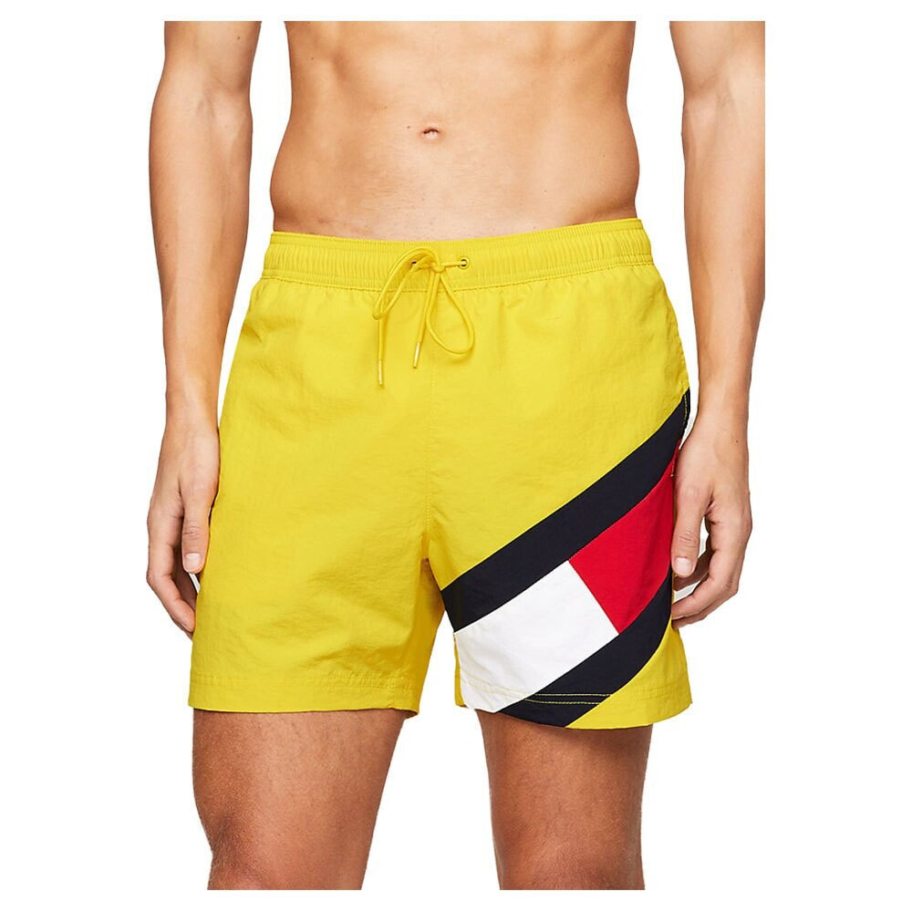 TOMMY HILFIGER Colour Blocked Slim Fit Mid Length Swimming Shorts