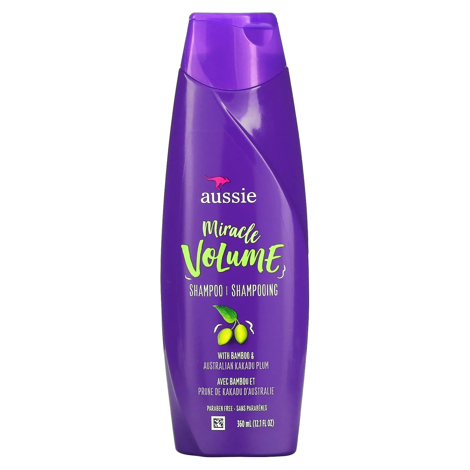 Aussie Miracle Volume Shampoo Шампунь, придающий объем волосам с бамбуком и австралийской сливой какаду 360 мл