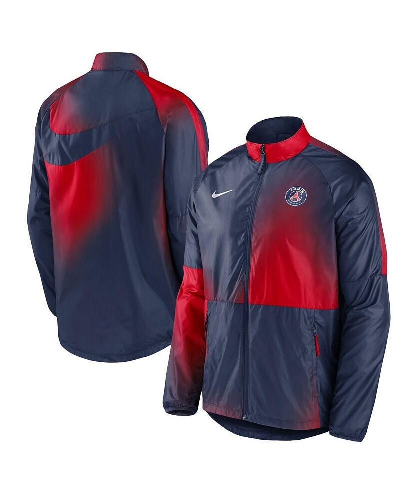 Nike men's Navy Paris Saint-Germain 2023 Academy AWF Raglan Full-Zip Jacket