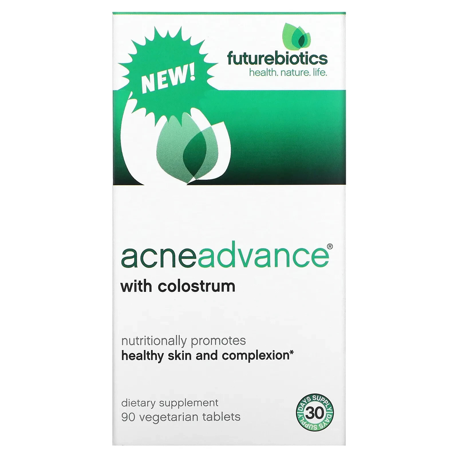 Acne Advance with Colostrum, 90 Vegetarian Tablets