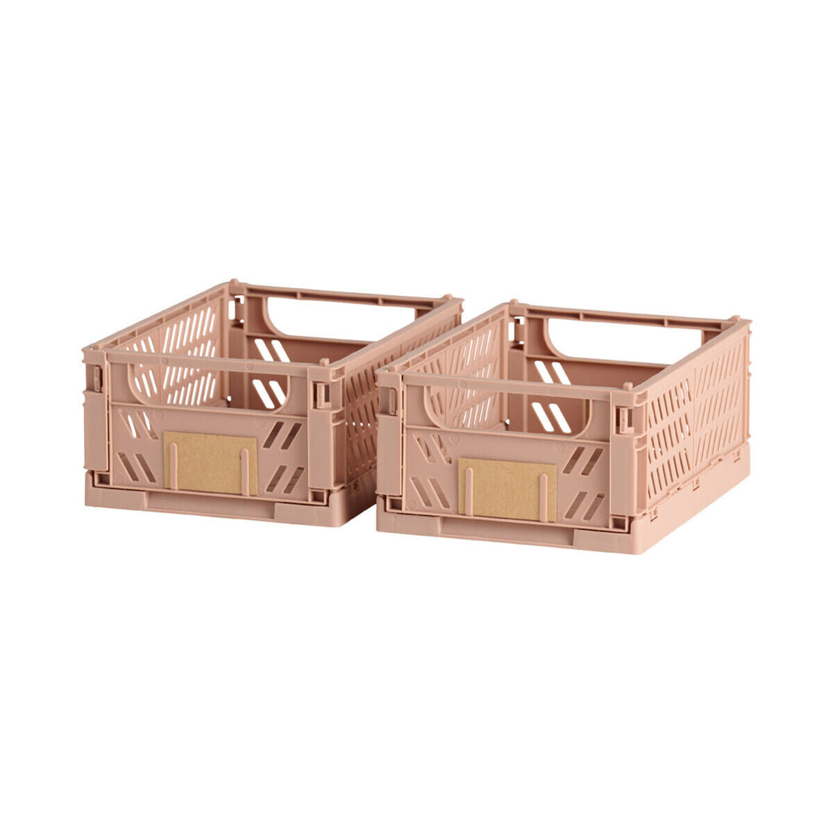 Set of Stackable Organising Boxes Sand 3,3 L