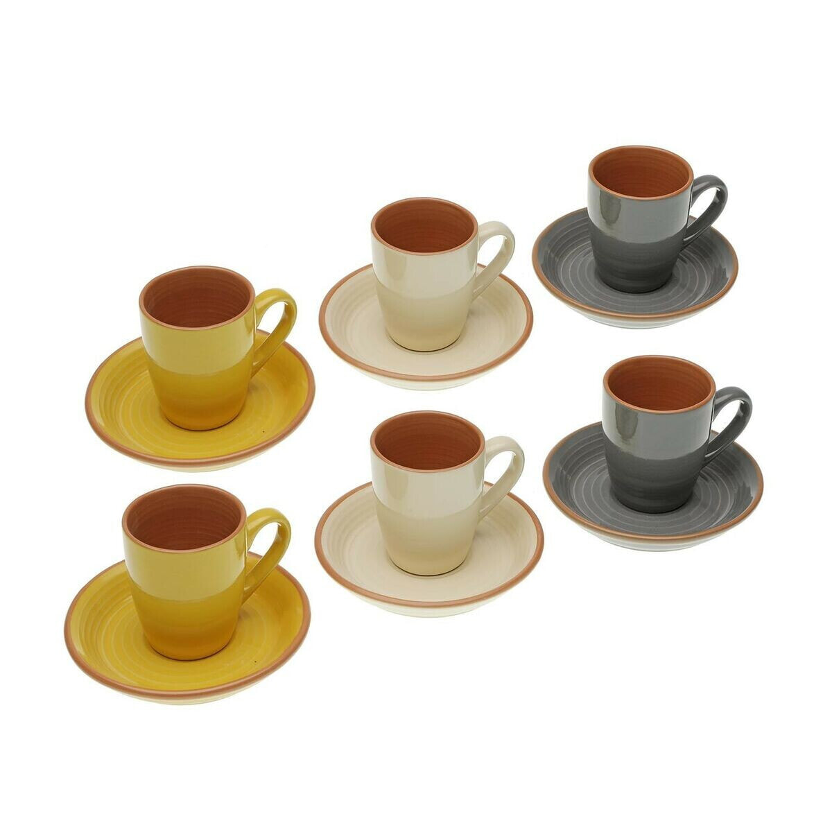 Piece Coffee Cup Set Versa Corin Ceramic (6 Pieces)