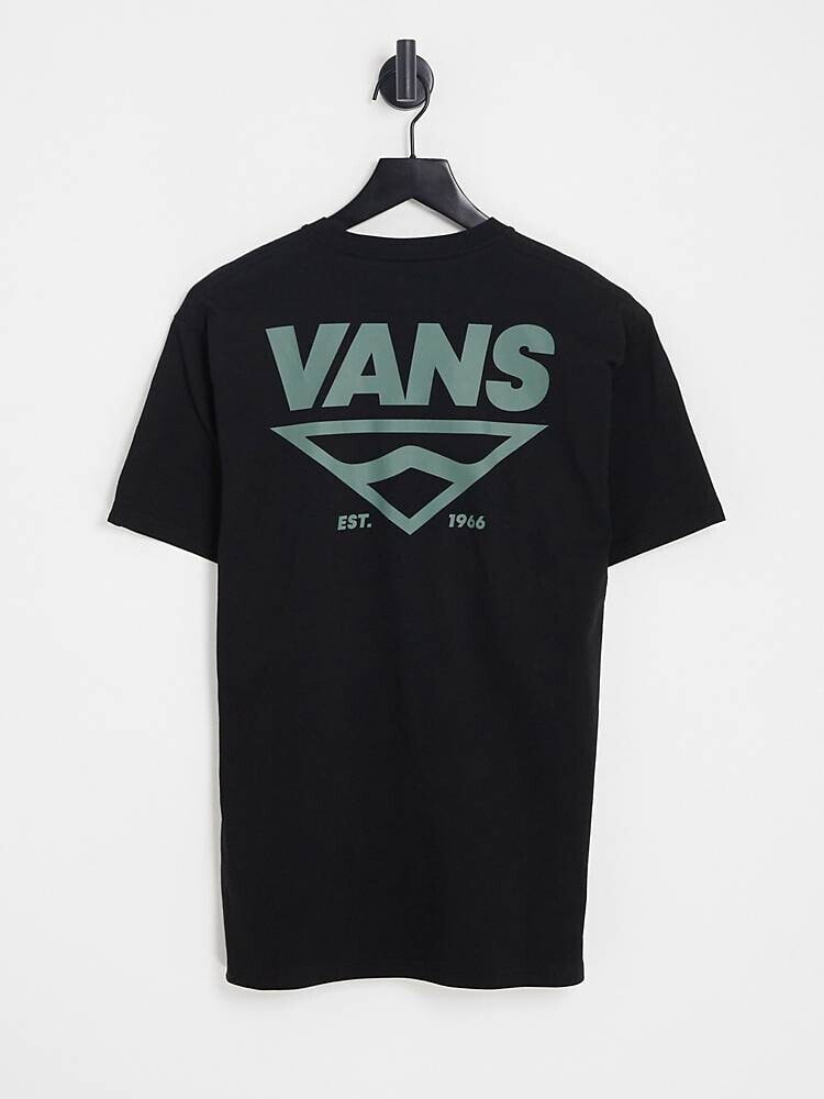 Vans – Shaper Type – T-Shirt in Schwarz mit Logoprint auf dem Rücken