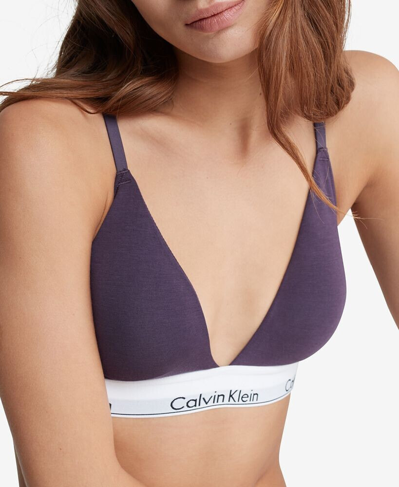 Modern Cotton Lightly Lined Triangle Bralette QF5650 Calvin Klein