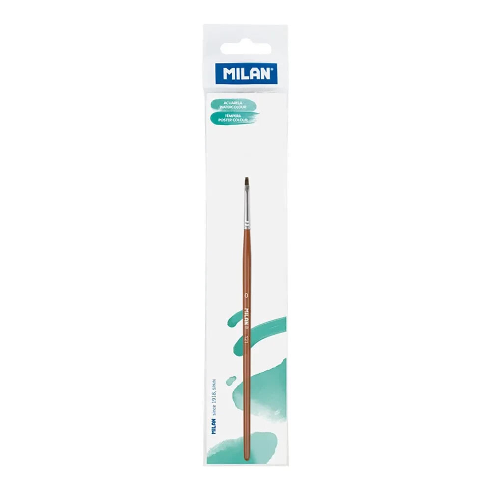 MILAN PolybaGr Flat School Paintbrush Series 121 No. 0