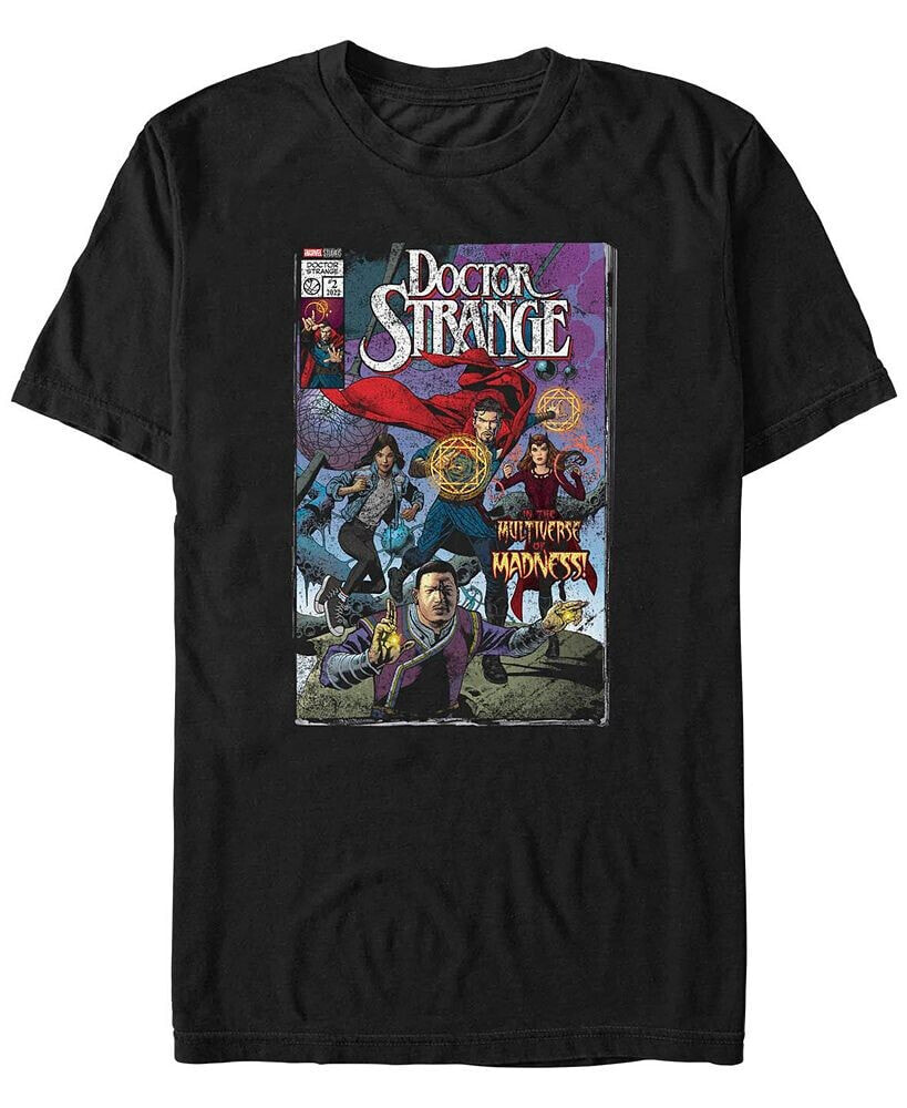 Men's Marvel Film Doctor Strange Movie 2 Comic Cover Short Sleeve T-shirt