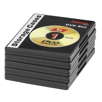 Hama DVD Jewel Cases, Pack of 5, black 1 диск (ов) Черный 00051297