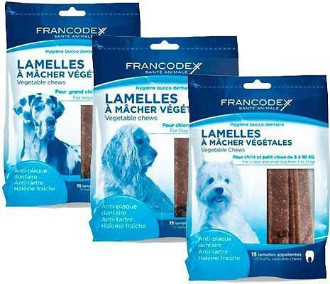 FRANCODEX Chewing strips small to remove limescale and odor from mouth 224 g / 15 strips