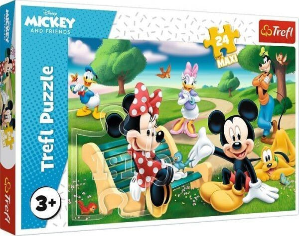 Trefl Puzzle 24 Maxi Myszka Miki w gronie przyjaciół