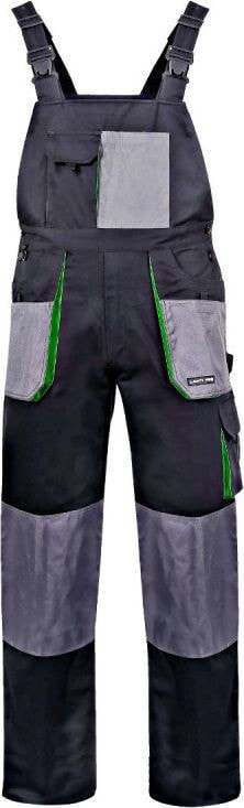 Lahti Pro Work dungarees, black and green, size XL (L4060656)