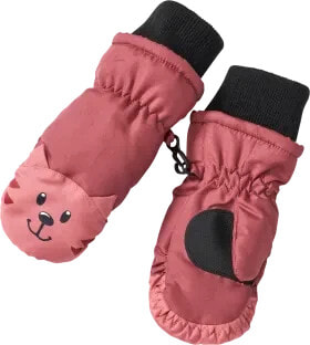 Thermohandschuhe mit Katzen-Motiv, rosa, Gr. 1, 1 St