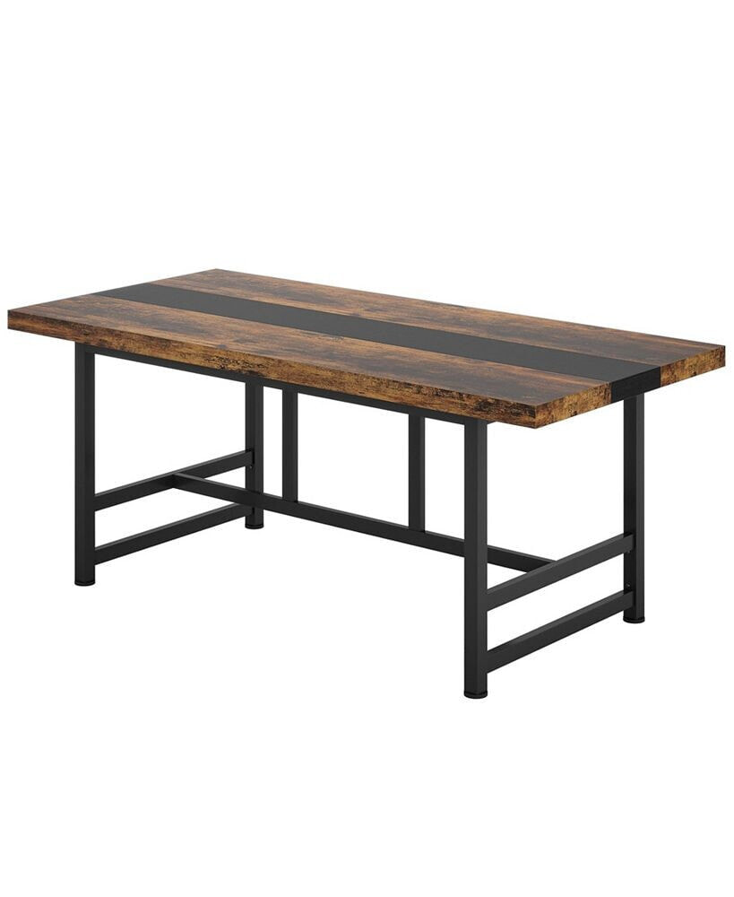 Tribesigns dinning Table for 6 People, 70.86 inches Home & Kitchen Table