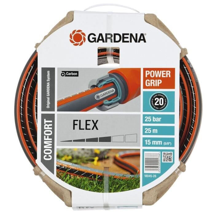 Gardena 18045-26 шланг для полива 25 m Черный, Оранжевый