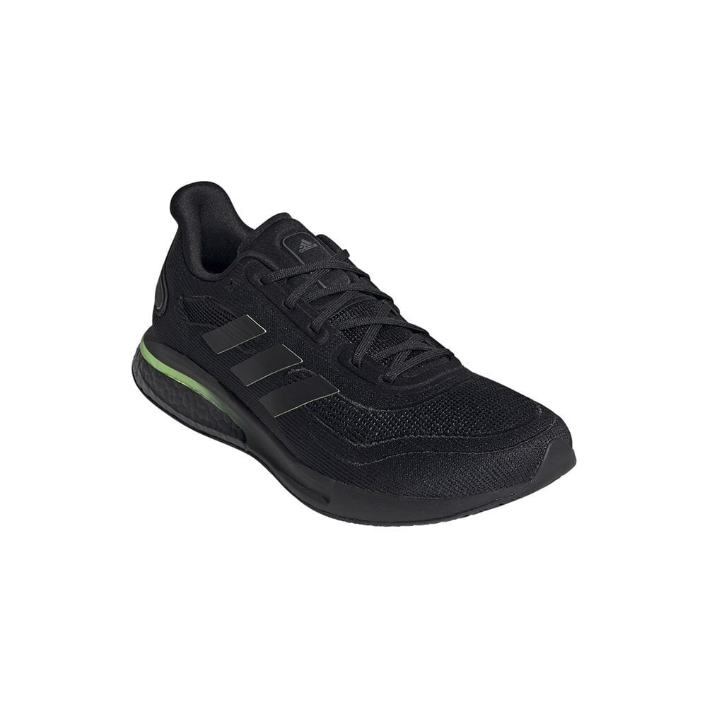 Мужские кроссовки спортивные для бега черные текстильные низкие Adidas Supernova M