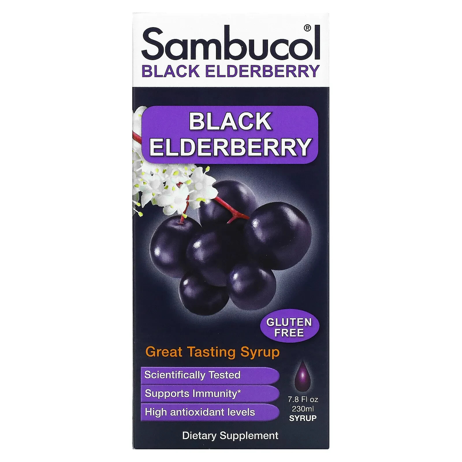 Black Elderberry Syrup, 7.8 fl oz (230 ml)