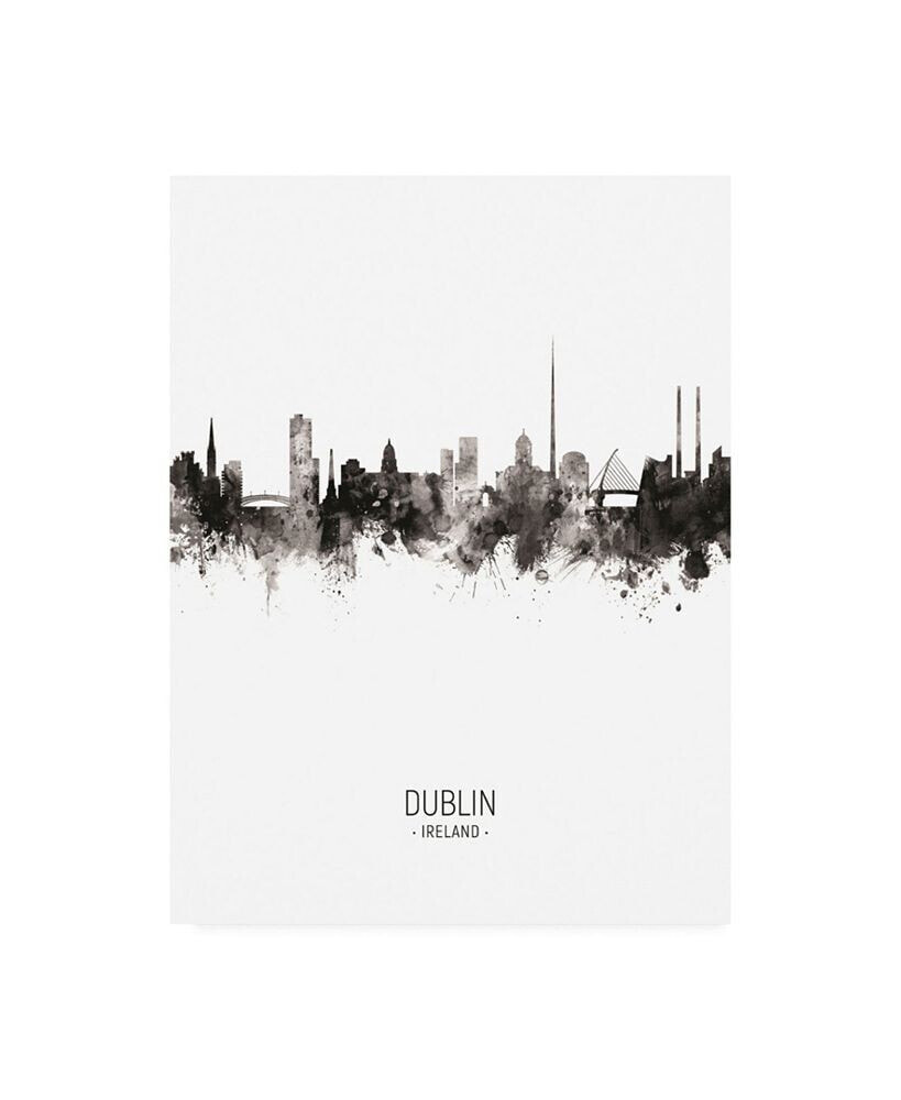 Trademark Global michael Tompsett Dublin Ireland Skyline Portrait II Canvas Art - 27