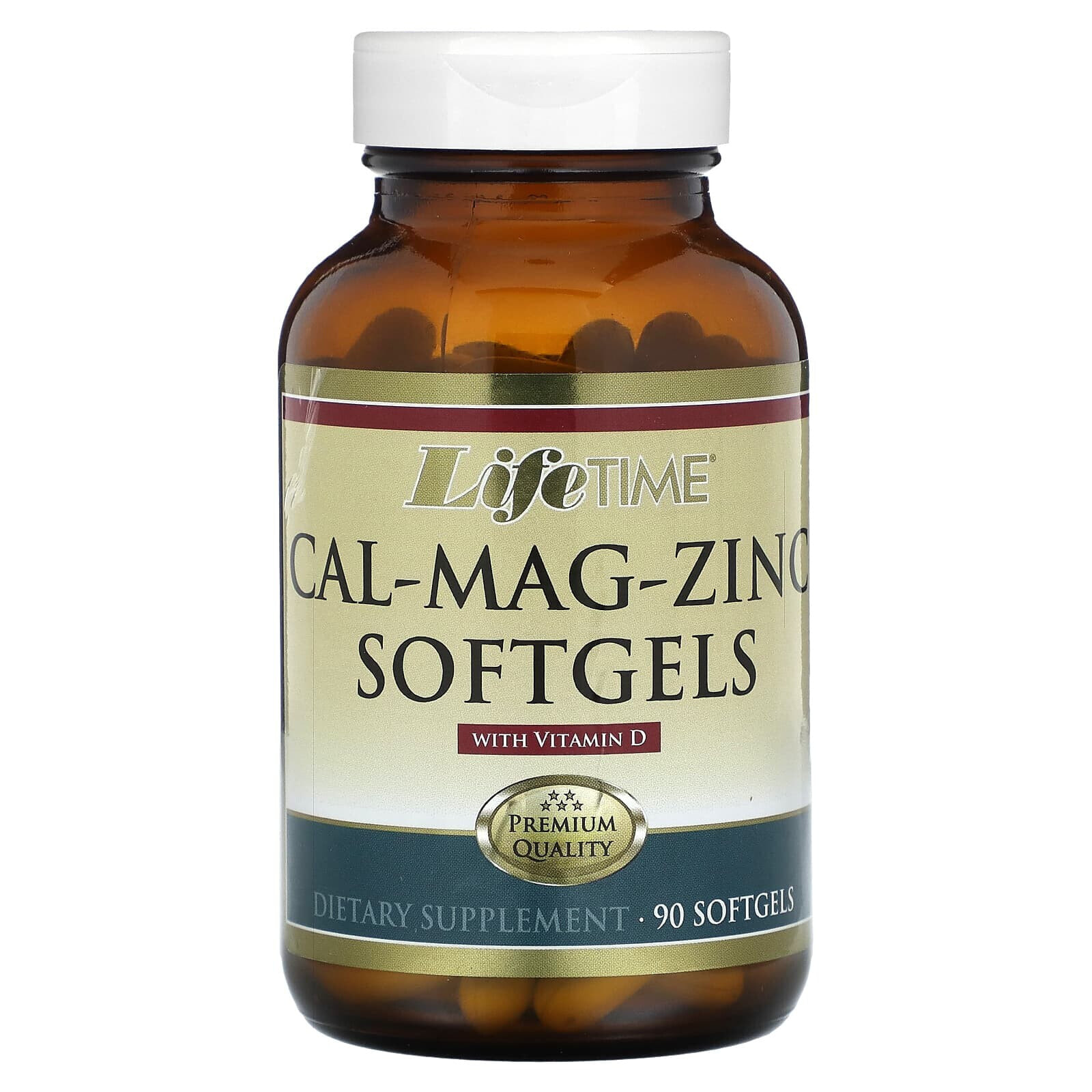 ЛайфТайм Витаминс, Cal-Mag-Zinc With Vitamin D, 90 Softgels (Товар снят с продажи) 