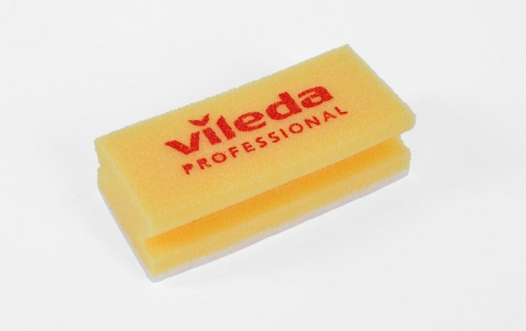 Тряпка, щетка или губка Vileda Myjka antyrys Vileda Professional żółta 7x15cm (101884)