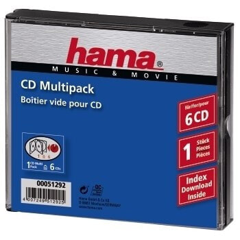 Hama CD-Multipack 6 6 диск (ов) Прозрачный 00051292