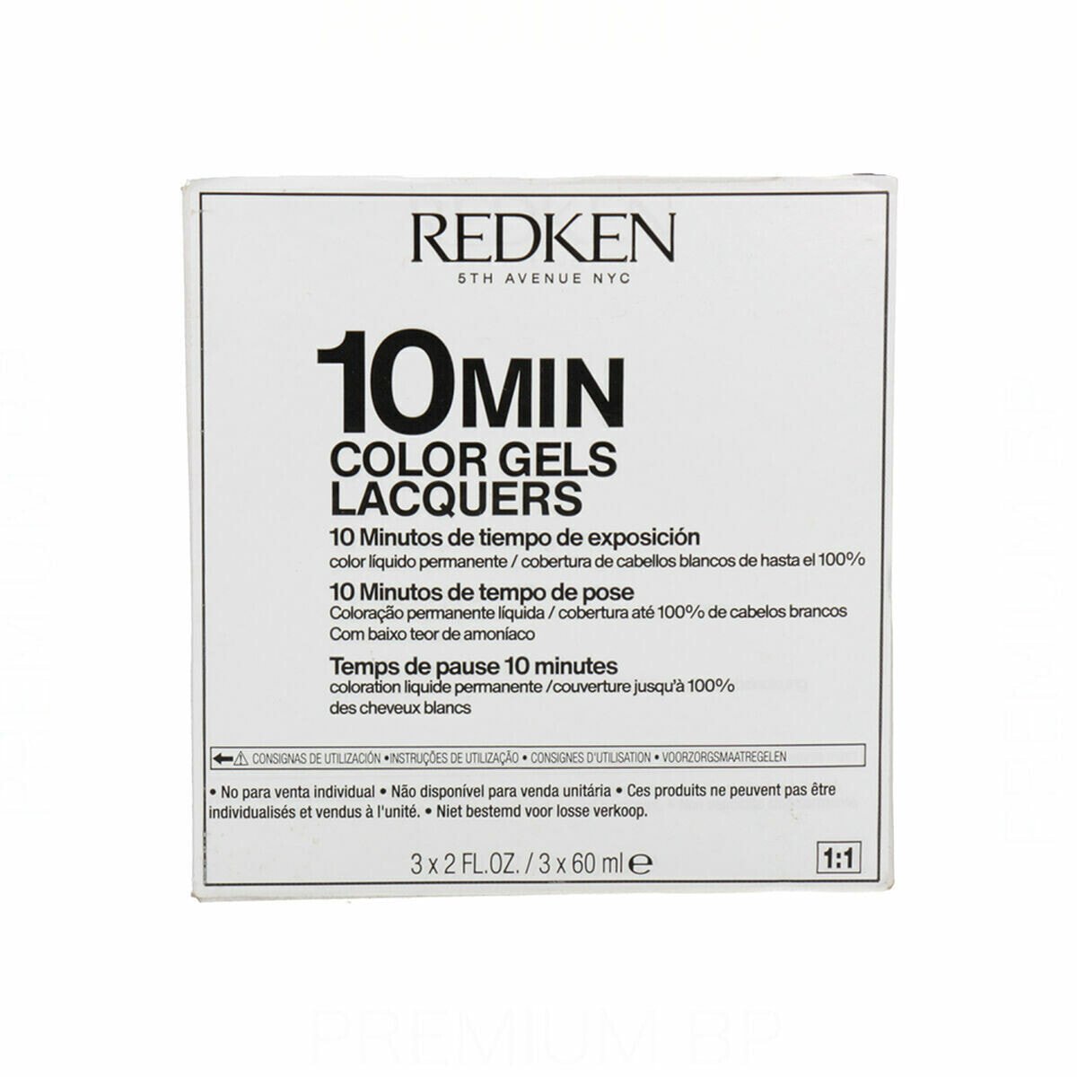 Реденсификатор для волос с цветными волокнами Redken Color Gel Laquer Min 60 ml 3 uds (3 штук)