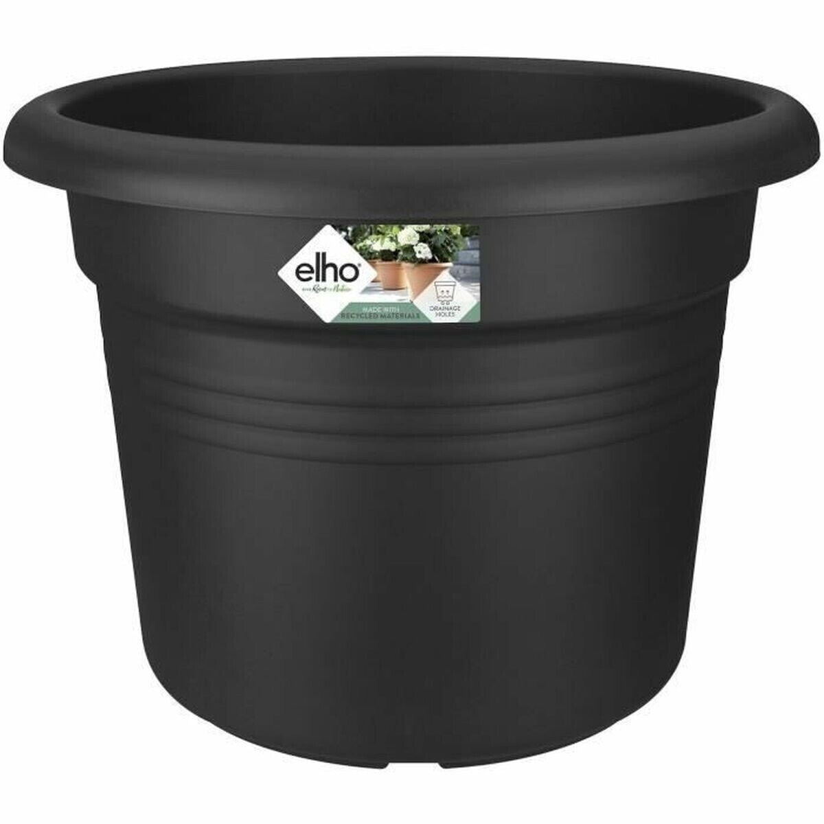 Plant pot Elho Black Plastic Circular Ø 45 cm