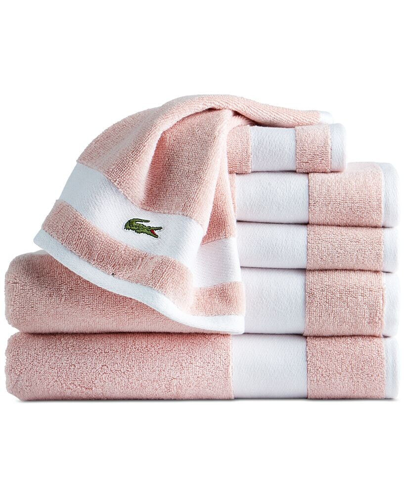 Lacoste ~ Pink Bath Towel 100% popular Cotton 30