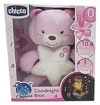 Подвеска-ночник Chicco First Dreams Медвежонок,розовый