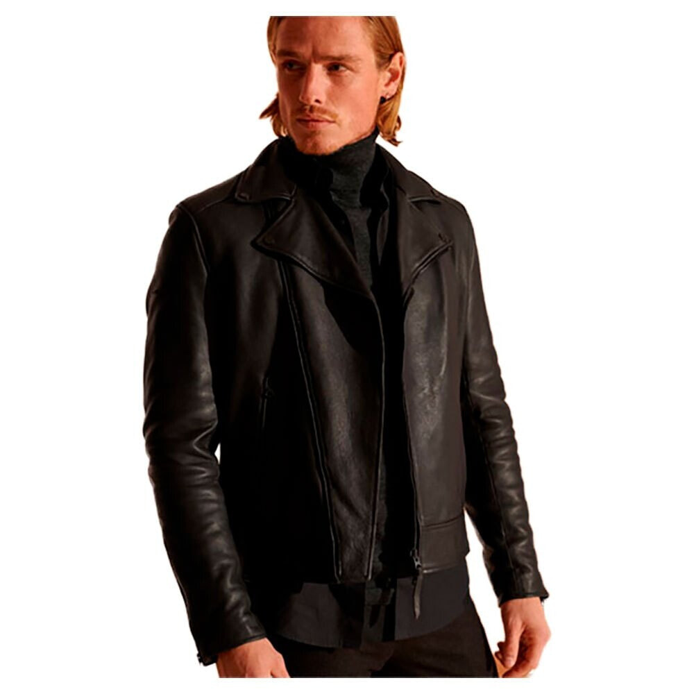 SUPERDRY Leather Biker Jacket
