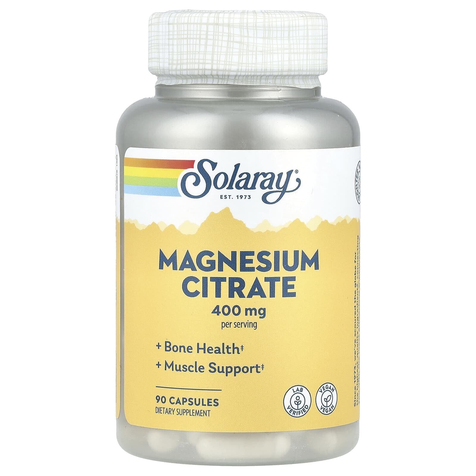 Magnesium Citrate, 400 mg, 90 Capsules