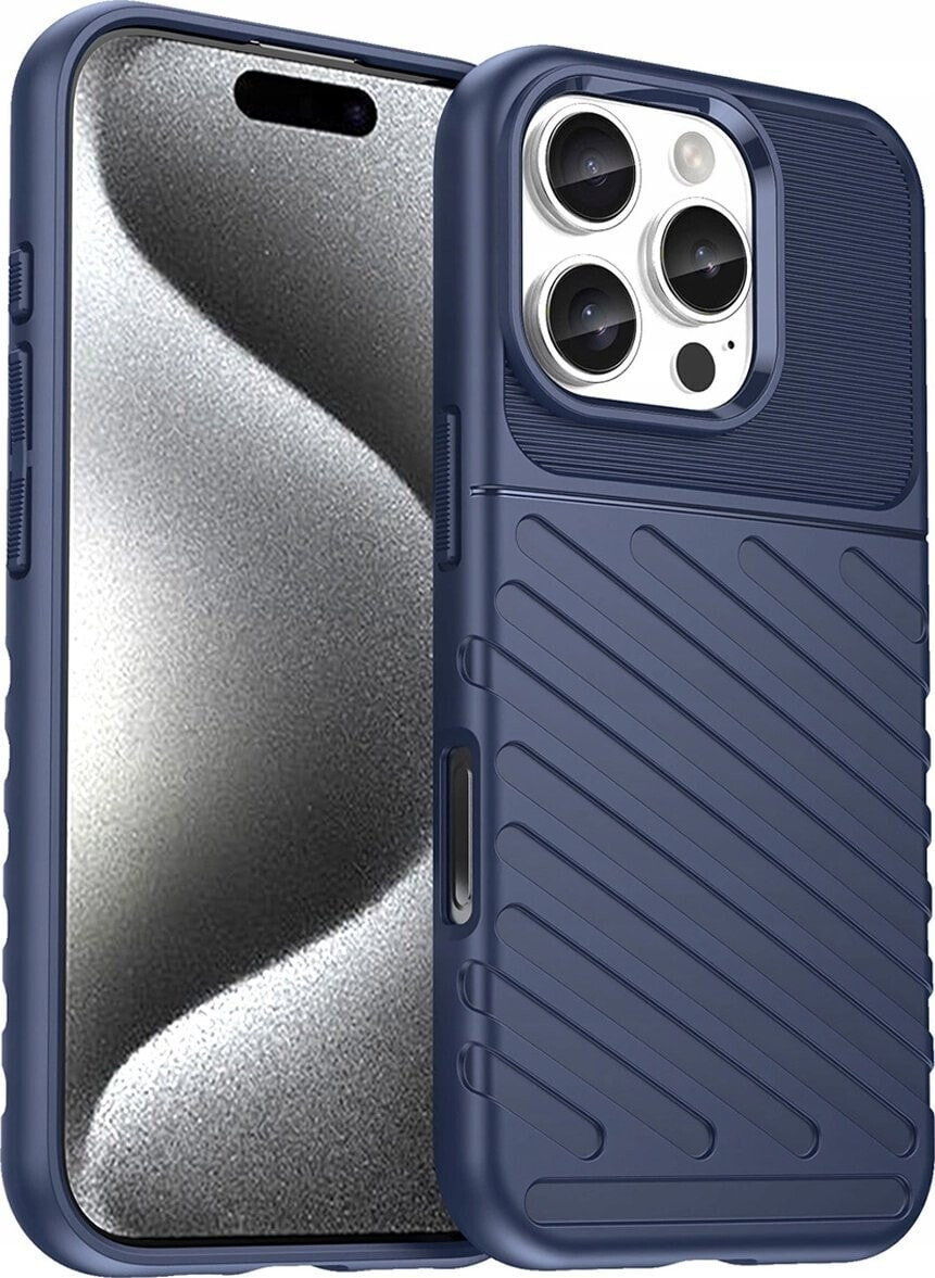 Hurtel Etui silikonowe Thunder Case do iPhone 16 Pro Max - niebieskie