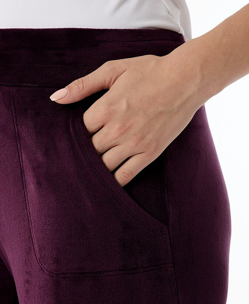 32 Degrees Women's Velour Drawstring-Waist Jogger Pants