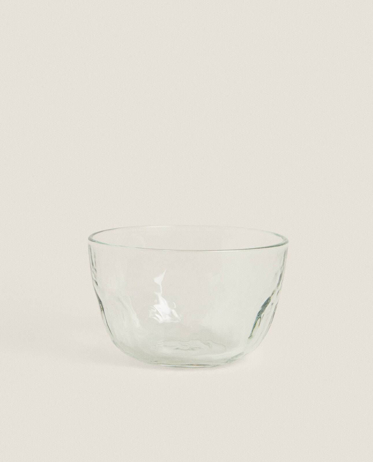 Faceted glass bowl