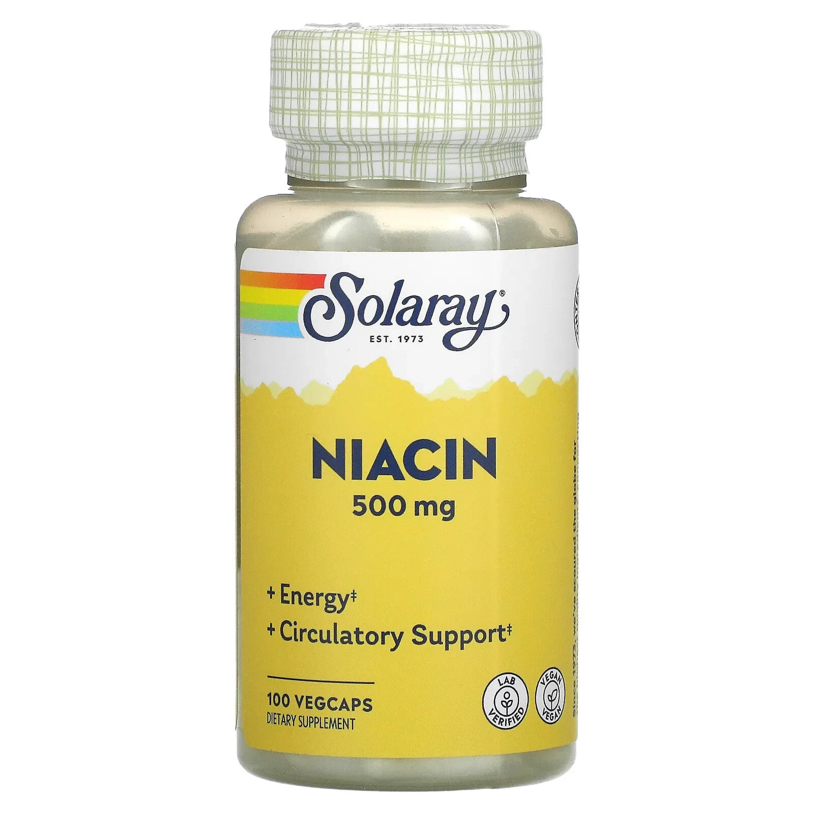 Niacin, 500 mg, 100 VegCaps