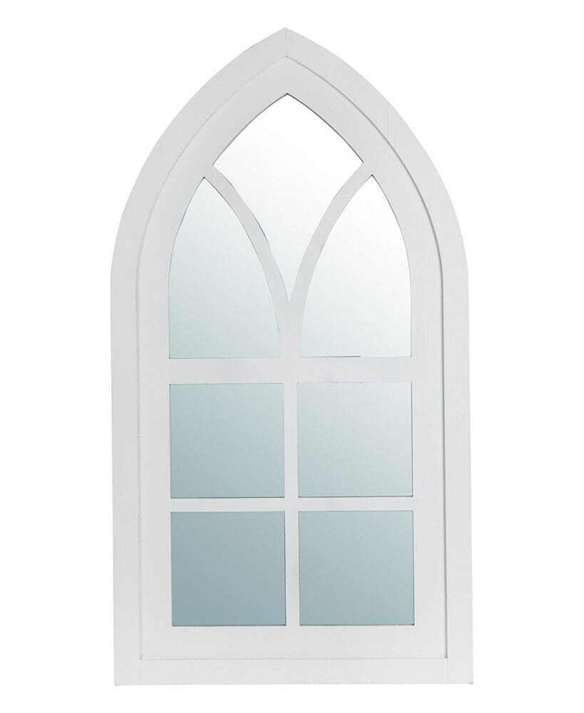 Glitzhome cathedral Windowpane Wall Mirror