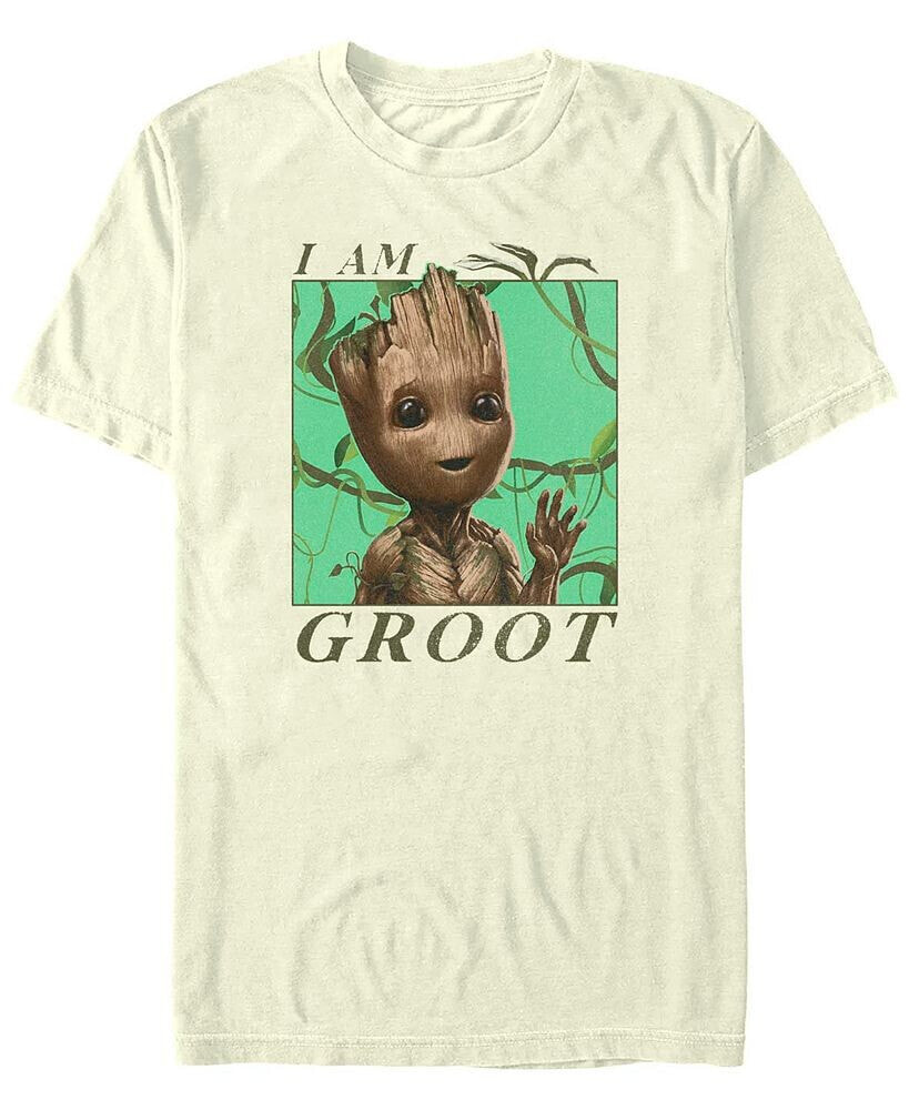 Fifth Sun men's Marvel Film I am Groot Jungle Vibes Short Sleeve T-shirt