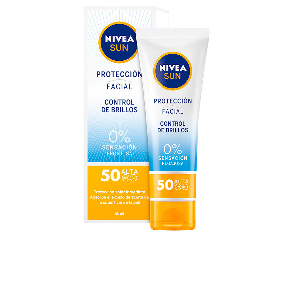 Nivea Sun Facial Shine Control Cream SPF50 Солнцезащитный крем для лица с матирующим эффектом 50 мл
