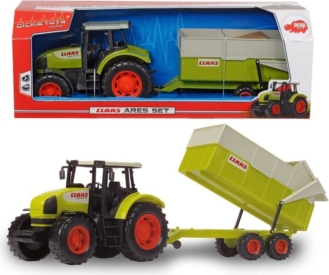 Dickie Traktor Claas Ares with trailer (203739000)