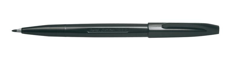 Pentel Sign Pen капиллярная ручка Черный Fine 12 шт S520-A