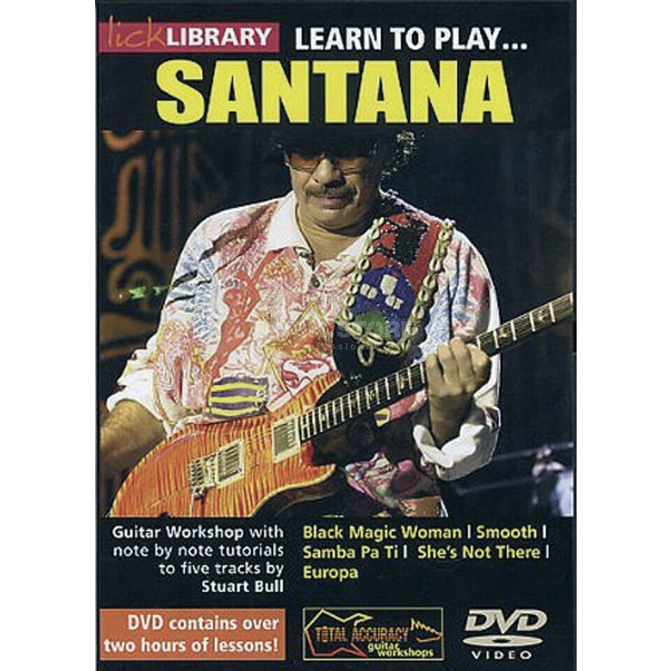 Roadrock International Lick library - Santana Learn to play (Guitar), DVD