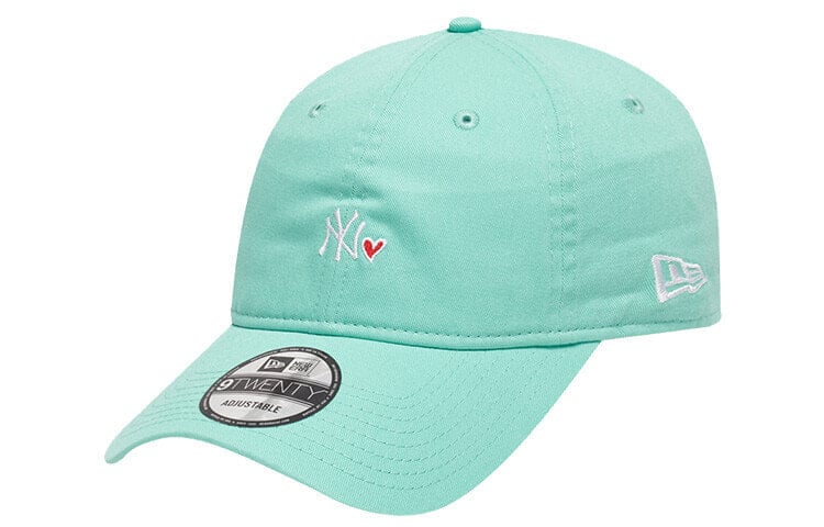 New Era 纽亦华 MLB 爱心小刺绣 弯檐棒球帽 男女同款情侣款 薄荷色 / Кепка New Era MLB 12718151