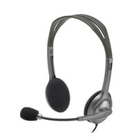 Logitech H110 headset - Wired - Office/Call center - 20 - 20000 Hz - 74 g - Headset - Black - Silver