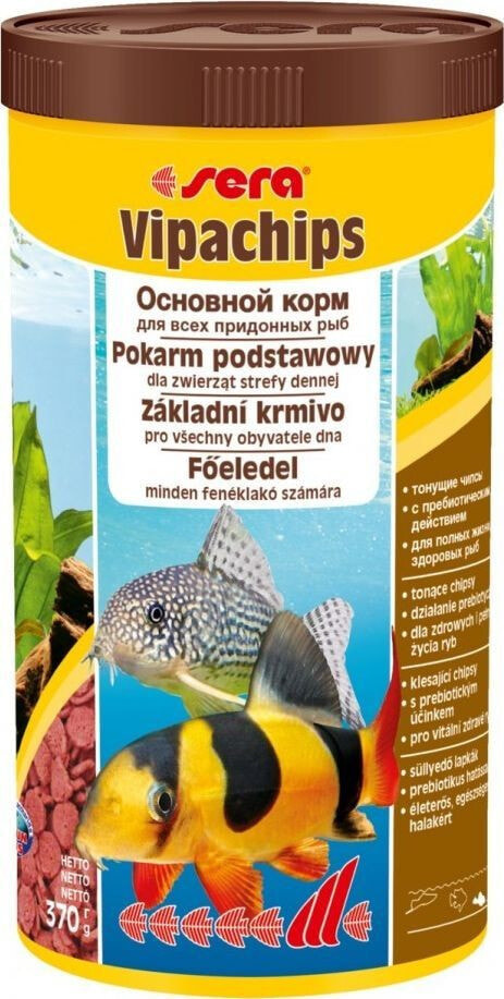 Sera Vipachips Nature 1,000 ml, sinking chips - basic food