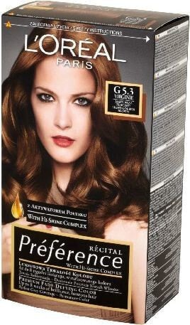 Краска для волос L'Oreal Paris L’Oreal Paris Farba Recital Preference G5.3 Jasny Brąz Złocisty