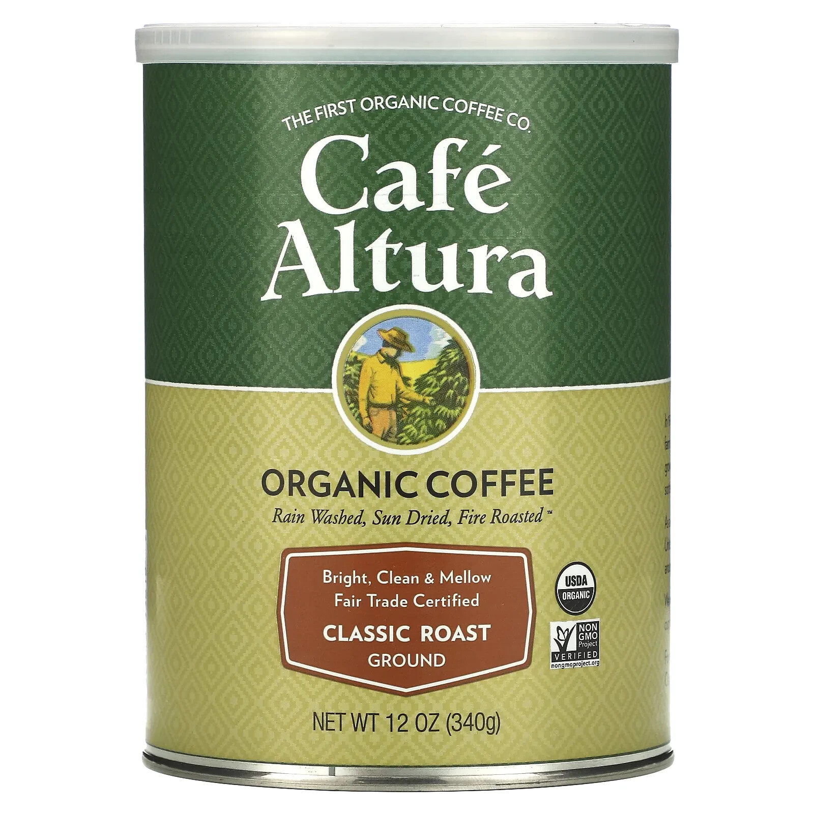 Organic Coffee, Ground, Dark Blend, 12 oz (340 g)