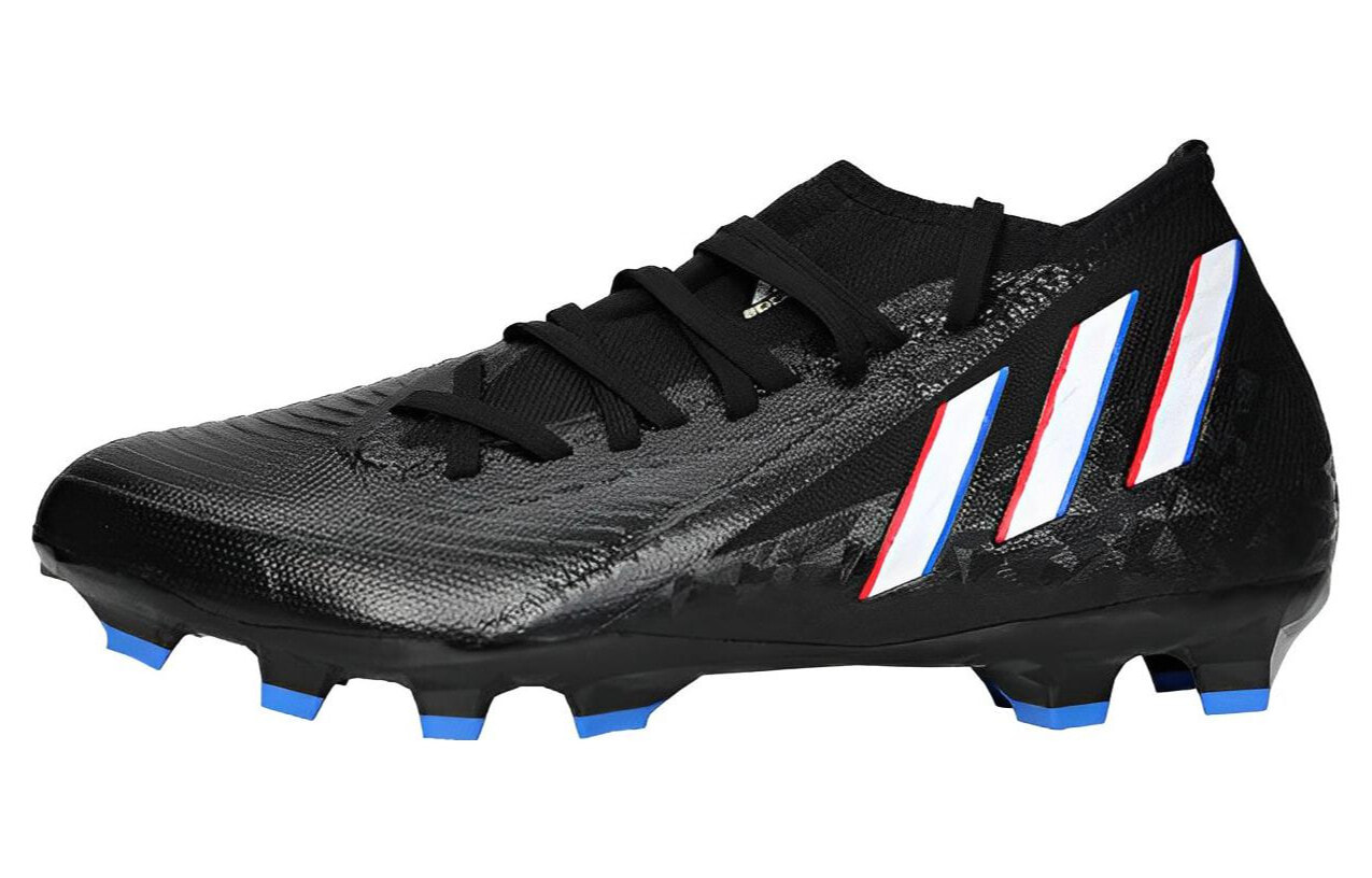 adidas Predator Edge.3 MG 人造草地硬地面 抗冲击平衡包裹性 足球鞋 黑白蓝 / Кроссовки Adidas Predator Edge.3 MG GW9987